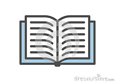 book icon. Vector Illustration