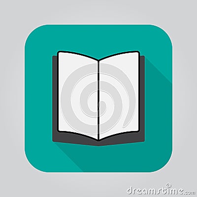 Book line icon, outline vector logo illustration Vector Illustration