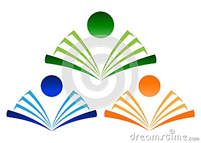 Book logo Vector Illustration