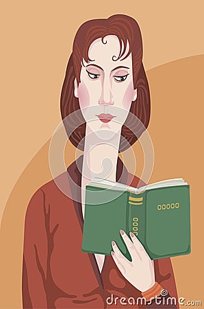 Book-lover Vector Illustration