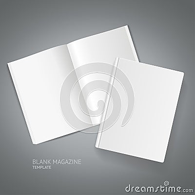 Book Magazine Template. Vector Vector Illustration