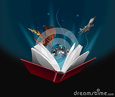 Book is magic Stock Photo