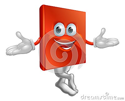 Book mascot man Vector Illustration