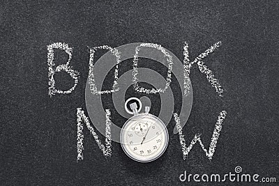 Book now watch Stock Photo