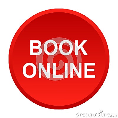 Book online button Vector Illustration