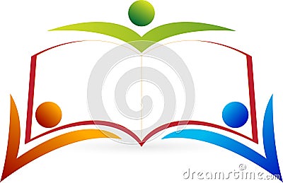 Book peope logo Vector Illustration