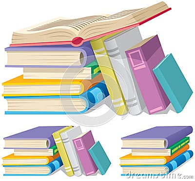 Book Pile Vector Illustration