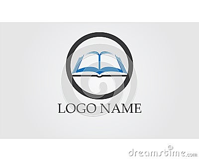 Book reading logo and symbols template icons app Vector Illustration