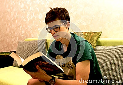 Book reading Stock Photo