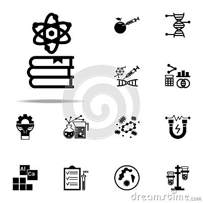 book, science icon. Genetics and bioenginnering icons universal set for web and mobile Stock Photo