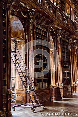 In Strahov Library in Lesser Town Stock Photo