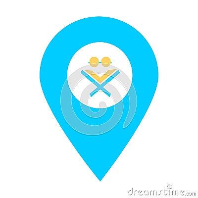 Book shopping store location map pin icon. Element of map point for mobile concept and web apps. Icon for website design and devel Stock Photo