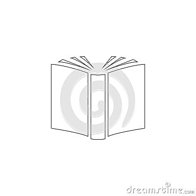 Book. flat vector icon Vector Illustration