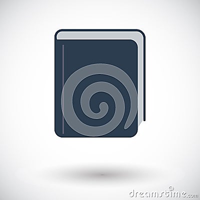 Book. Single icon. Vector Illustration