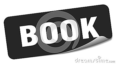 book sticker. book label Vector Illustration