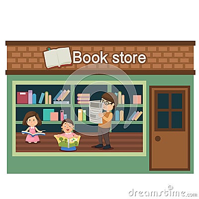 Book store vector Vector Illustration