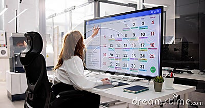 Booking Meeting Appointment Stock Photo