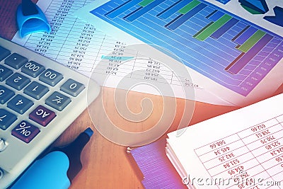 Bookkeeping concept. Stock Photo