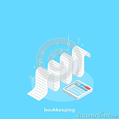 bookkeeping Vector Illustration