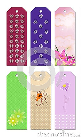 Bookmark Designs Stock Photo