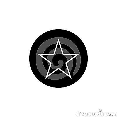 Bookmark, favorite star icon. Signs and symbols can be used for web, logo, mobile app, UI, UX Vector Illustration