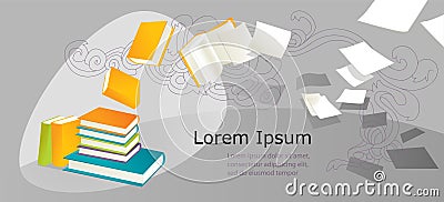 Books Vector Illustration