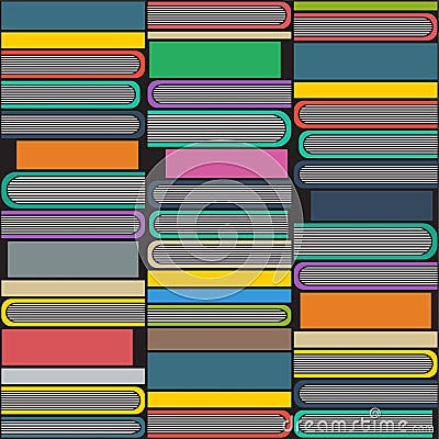 Books background. Vector Illustration