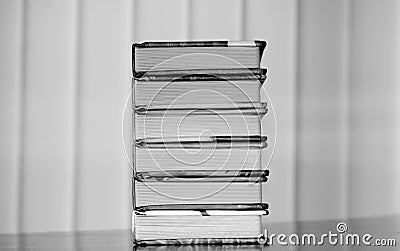 Books black and white photography Stock Photo