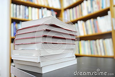 Books. Books and book detail interior photography. Stock Photo