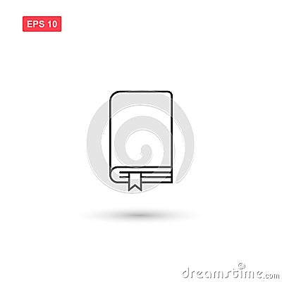 Books bookmark icon vector design isolated 4 Vector Illustration