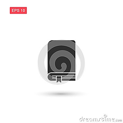 Books bookmark icon vector design isolated 3 Vector Illustration