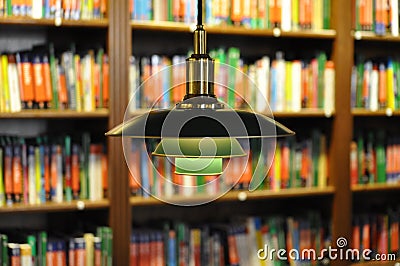 Books and bookshelves Stock Photo