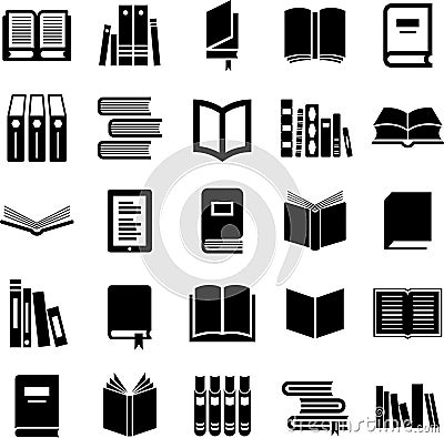 Books icons Vector Illustration