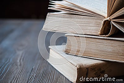 Books for reading, educational literature Stock Photo