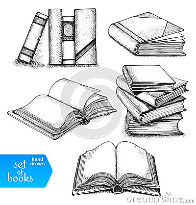 Books set Stock Photo