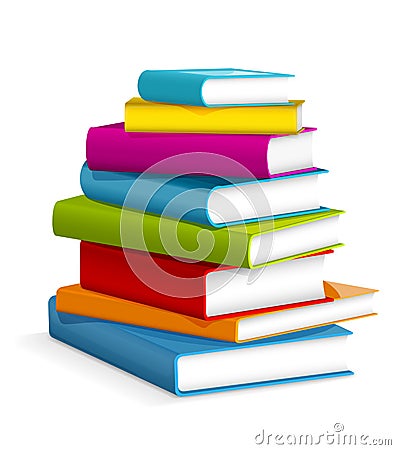 Books stack Vector Illustration