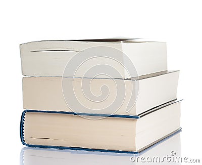 Books on table, culture concept with space for text Stock Photo