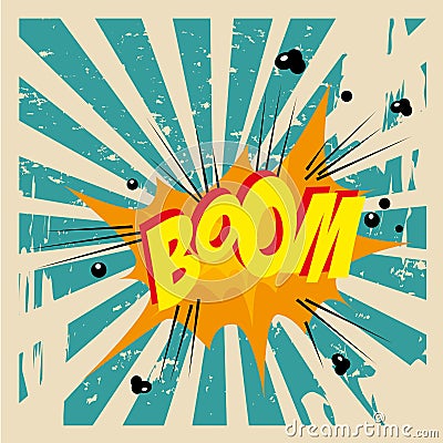 Boom comic Vector Illustration