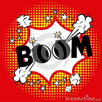 Boom comics icon Vector Illustration