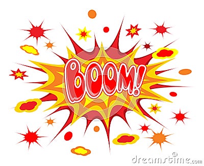 Boom comics icon Vector Illustration