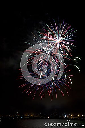 Boom Fireworks Stock Photo