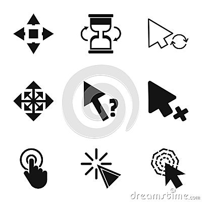 Boom icons set, simple style Vector Illustration