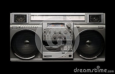 BOOMBOX from 1980s Stock Photo