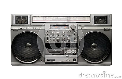 BOOMBOX from 1980s Stock Photo