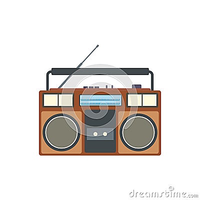 Boombox flat icon Stock Photo