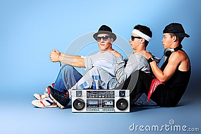 Boombox fun Stock Photo