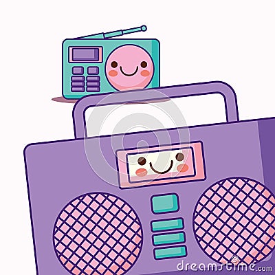 Boombox stereo icon Vector Illustration