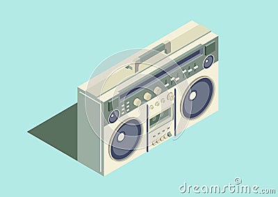 Boombox Vector Illustration