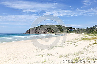 Boomerang Beach on the Mid North Coast of NSW Australia Stock Photo