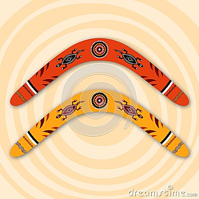 Boomerangs vector illustration. Vector Illustration